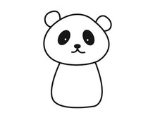 大熊猫简笔画怎么画 简单几笔超可爱